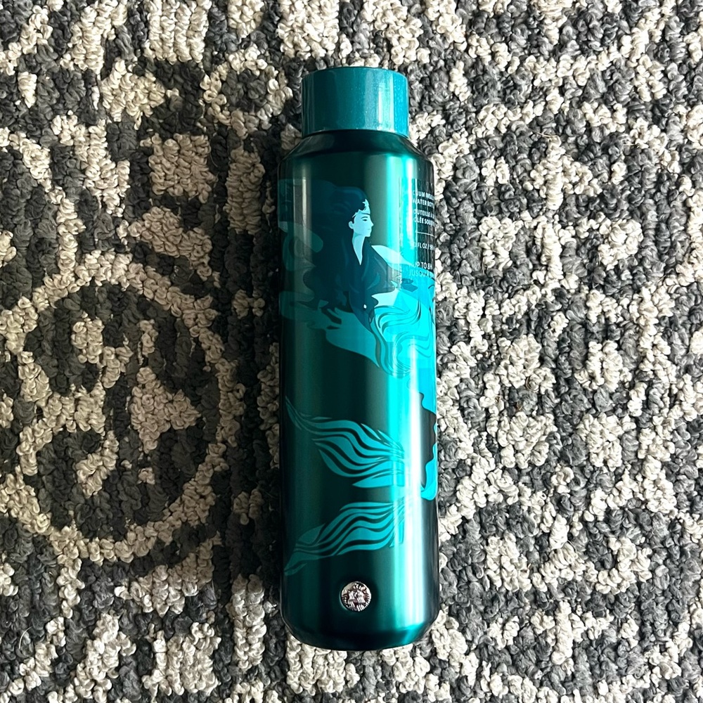 Starbucks Turquoise Mermaid Siren Stainless-Steel Water Bottle